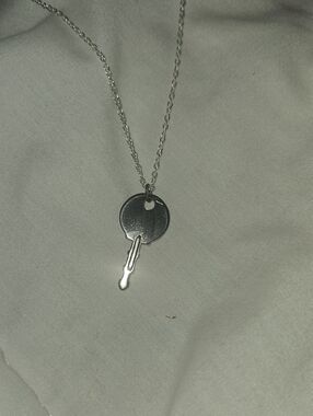 Silver Key Pendant Necklace - Minimalist Women’s Jewelry